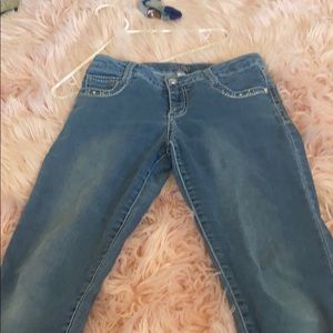 Girls light wash jeans size 16